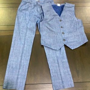 CRAZY 8 Navy Blue Dress Up Boys set - Size L (10-12)